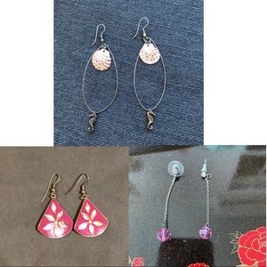 💜 5 for $25 3 earring bundle